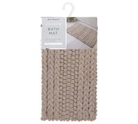 Retreat Knitted Bath Mat 50 X 80cm - Biscuit - Enhance Your Bathroom Decor With Retreat's Stunning Knitted Bath Mat - Plush With A Deep Pile For The Ultimate Underfoot Comfort
