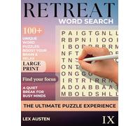 Retreat Word Search: Brain Health & Relaxation for Adults and Seniors Book 9: 100+ Large Print Puzzles for Cognitive Wellness, Focus, and Calm ... Health & Relaxation for Adults and Seniors)