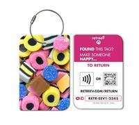 retreev™ Smart Luggage Tag | NFC & QR Code Luggage Tag with Secure Messaging - Liquorice