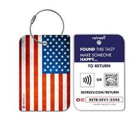 retreev™ Smart NFC & QR Code Luggage Tag: Secure Bag Retrieval, Identity Protection | Easy Setup | Supported by Airlines & Airports Worldwide - USA