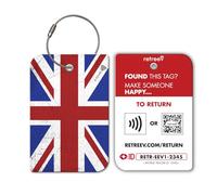 Retreev Smart NFC & QR Code Luggage Tag: Secure Bag Retrieval, Identity Protection | Easy Setup | Supported by Airlines & Airports Worldwide - United Kingdom