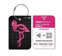 retreev™ Smart NFC & QR Code Luggage Tag: Secure Bag Retrieval, Identity Protection | Easy Setup | Supported by Airlines & Airports Worldwide