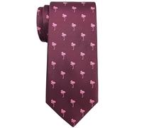 Retreez Animal Pattern Ties | Neckties for Men | Microfiber 3.15" Men's Tie, Flamingo - Burgundy, One size