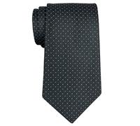 Retreez Check Textured Woven Microfiber Men's Tie Necktie - Black