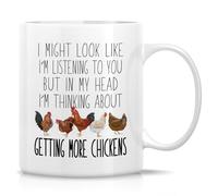 Retreez Funny Chicken Lover Mug - Getting More Chickens Mug - 11 Oz Ceramic Coffee or Tea Cup - Humorous Gift For Backyard Farmers, Poultry Enthusiasts, Chicken Owners - Birthday, Holiday Gift for Dad