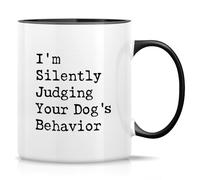 Retreez Funny Dog Trainer Mug Gift Training Dog Sitter Walker Judging Dog's Behavior 11 Oz Ceramic Coffee Mugs - Motivational Inspirational birthday gifts - White Mug with Black Handle and Inner
