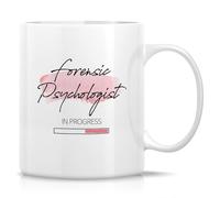 Retreez Funny Forensic Psychologist Mug - Forensic Psychologist In Progress - 11 Oz Ceramic Coffee Cup - Humorous Gift for Psychologist, Forensic Psychology Student - Graduation, Birthday Gift For Her
