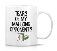 Retreez Funny Mahjong Mug Gift Tears Of My Mahjong Opponents Chinese Mah-Jongg 11 Oz Ceramic Coffee Mugs - Humor Sarcastic Motivational Inspirational birthday gifts for him her friend coworker dad mom