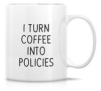 Retreez Funny Mug - I Turn Coffee Into Policies Insurance Agent 11 Oz Ceramic Coffee Mugs - Funny, Sarcastic, Motivational, Inspirational birthday gifts for friends, coworkers, siblings, dad or mom