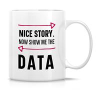 Retreez Funny Mug - Show Me The Data Data Science Scientist Analyst Engineer Statistics 11 Oz Ceramic Coffee Mugs - Funny Sarcasm Inspirational birthday gifts for friend coworker colleague him her bro