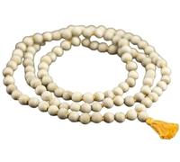 Retrend Design® नेचुरल तुलसी की माला ओरिजिनल Original Tulsi Mala For Men Women Meditation/Chanting सफ़ेद तुलसी माला Japa Tulsi Mala 108 Beads With Certificate Krishna Mala/Vishnu Mala विष्णु प्रिय माला