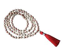 Retrend Design® तुलसी माला 108 ओरिजनल Premium Japa Tulsi Mala 108 Beads Original Certified Tulasi Mala Krishna Mala/Vishnu Mala तुलसी की माला White Tulsi Mala Tulsi Mala Iskcon for Jaap Wearing Puja