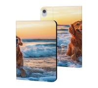 Retriever Dog Beach Sunset Compatible with iPad Protective Case ipad Mini6 (8.3in)