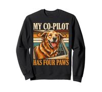 Retriever Dog My Co Pilot Has Four Paws Sweatshirt