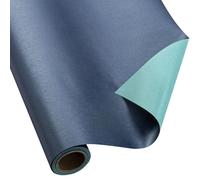 Retrify Navy Blue Gift Wrapping Paper Roll, Large Pearl Shine Solid Color Packing Paper for Birthday, Graduation, Christmas, New Year's Eve - 17 Inches x 32.8 Feet