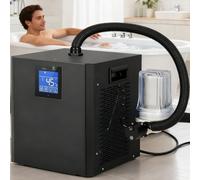 RETRIN 1/3 HP Upgraded Ice Bath Chiller for Cold Plunge Tubs - Portable Cooling System with Built-in Pump,External Filter,Insulated Hoses & Remote Control,for Home and Gym