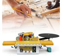 RETRIN 1200W Portable Woodworking Edge Banding Machine, Curved & Straight Dual Use Auto Cut-Off, Dual-Side Gluing, Variable Speed & Smart Temp Control B