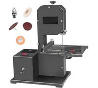 RETRIN 800W Professional Benchtop Bandsaw for Small Workshops | 70Mm Cutting Height,90Mm Throat | Curves + Straight Cuts | Tilting Metal Table (0-45°) | Wood Cutting Machine