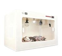 RETRIN Heated Puppy & Kitten Incubator with Good Ventilation,Energy-Efficient Brooder Box for Large Litters, Features Intelligent Temperature Control for Pet Safety 100 * 60 * 60cm
