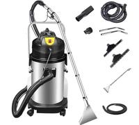 RETRIN Heavy Duty Commercial Carpet Cleaning Machine, 3 in 1 Wet Dry Vacuum Extractor, Portable Upholstery Cleaner for Carpet Sofa Curtain Floor with 22.97ft Cord and Wheels 20L