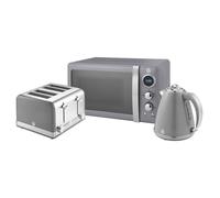 1.5L Kettle, 4 Slice Toaster & 800W Microwave Triple Pack Swan Grey One Size