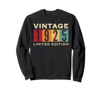 Retro 101 Year Old Vintage 1925 Limited Edition Birthday Sweatshirt