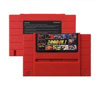 Retro 16-Bit Game Cartridge for SNES & Super Famicom, 3000-in-1 Flash Card with 8GB Pre-Loaded Mini SD Card, Classic Gaming Compatible