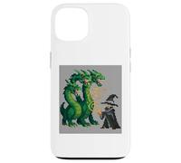 Retro 16-Bit Style Summoner Three-Headed Serpent Fantasy Case for iPhone 13