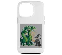 Retro 16-Bit Style Summoner Three-Headed Serpent Fantasy Case for iPhone 13 Pro