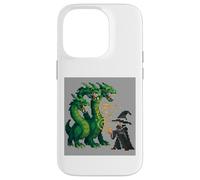 Retro 16-Bit Style Summoner Three-Headed Serpent Fantasy Case for iPhone 14 Pro