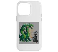 Retro 16-Bit Style Summoner Three-Headed Serpent Fantasy Case for iPhone 14 Pro Max