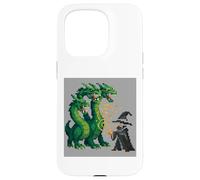 Retro 16-Bit Style Summoner Three-Headed Serpent Fantasy Case for iPhone 15 Pro