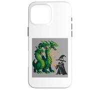 Retro 16-Bit Style Summoner Three-Headed Serpent Fantasy Case for iPhone 16 Pro Max