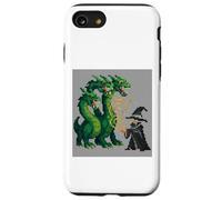 Retro 16-Bit Style Summoner Three-Headed Serpent Fantasy Case for iPhone SE (2020) / 7/8