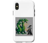 Retro 16-Bit Style Summoner Three-Headed Serpent Fantasy Case for iPhone X/XS