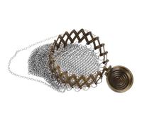 Retro 1920s British Handmade Silver Metal Coin Purse with Mesh Design, Small Ladies Coin Holder Pouch for Travel with Chain Key Wallet