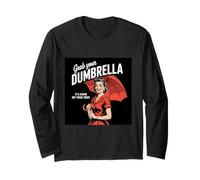 Retro 1950s Dumbrella Design Sarcastic Quote Stupid People Long Sleeve T-Shirt