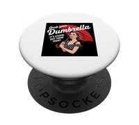 Retro 1950s Dumbrella Design Sarcastic Quote Stupid People PopSockets Adhesive PopGrip