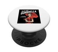 Retro 1950s Dumbrella Design Sarcastic Quote Stupid People PopSockets Adhesive PopGrip