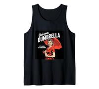 Retro 1950s Dumbrella Design Sarcastic Quote Stupid People Tank Top