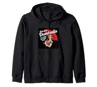 Retro 1950s Dumbrella Design Sarcastic Quote Stupid People Zip Hoodie