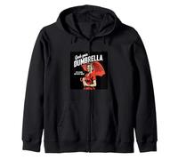 Retro 1950s Dumbrella Design Sarcastic Quote Stupid People Zip Hoodie