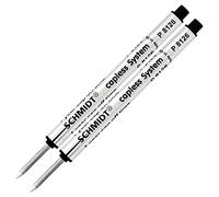 Retro 1951 Short Capless Rollerball Ink Refill Fine Tip, Schmidt P8126, P8126 Short Black, 2-Pack Schmidt Capless Roller Ball Refills, fits Retro 51 Tornado Roller Ball Pens.