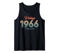 Retro 1966 Classic 60th Birthday Vintage Turnin 60 Years Old Tank Top