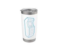 Retro 1980s Arcade Video Game Cabinet Coin-op Machine Stainless Steel Insulated Tumbler