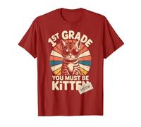 Retro 1ST Grade You Must BE Kitten Girl Cat Mom I'm Fine T-Shirt