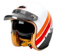 Retro 3/4 jet and half jet helmets, vintage motorcycle half helmets with visor, ECE/DOT certified, unisex, road legal 13,XL59-60CM