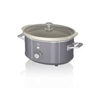 Swan SF17021GRN 3.5 Litre Retro Slow Cooker Grey