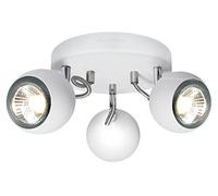 Retro 3 Way Ceiling Light Adjustable Eyeball Spot Lamp (White)