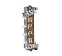 Retro 3D LED Cold Craft Beer Marquee Sign Micro Brewery Man Cave Decor Bar Pub Wall Art